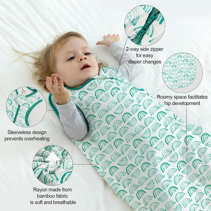 Bamboo Rayon Sleep Sack by [Brand Name] - Supersoft 1.0 Tog Baby Wearable Blanket | 6-12 Months, Unisex