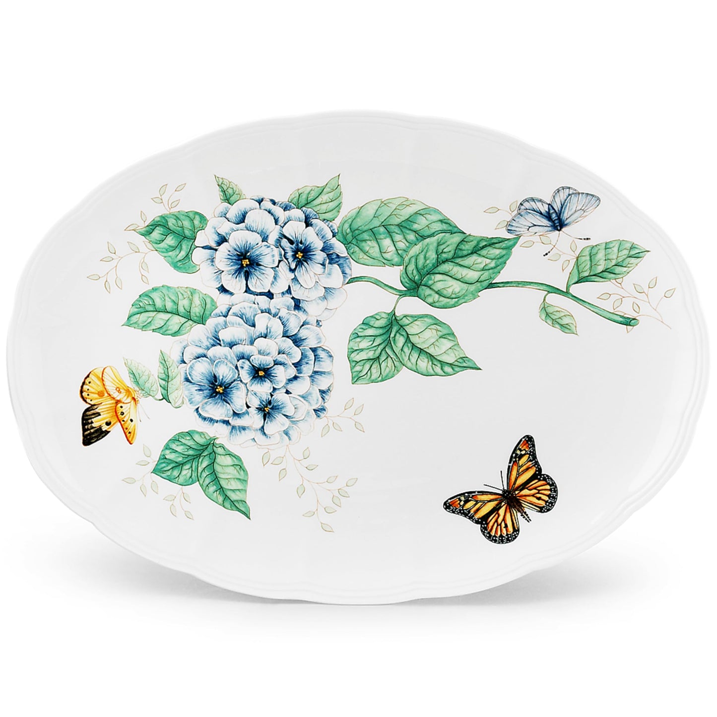 Lenox Butterfly Meadow 16-Inch Platter, White -