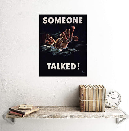 Wee Blue Coo WWII War Sailor USA Unframed Wall Art Print - Home Decor Premium