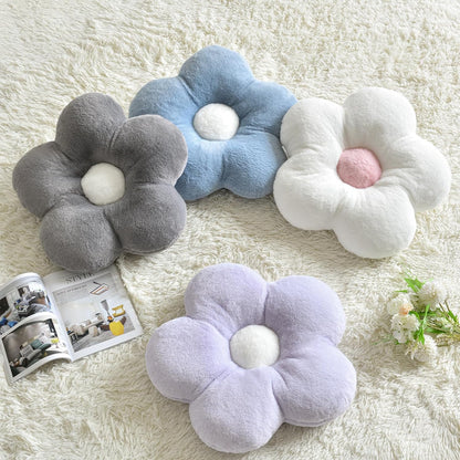 19.6 Inches) Flower Pillows, Soft Decorative Throw Pillows for Couch Chair Bed, Flower Floor Throw Pillows for Adults