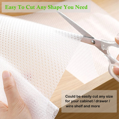 Shelf Liners for Kitchen Cabinets 10 Inch X 20 Ft Non Adhesive Cabinet Drawer Liner Non Slip Refrigerator Liners for Shelves Washable Cupboard Liner for Dresser Bathroom