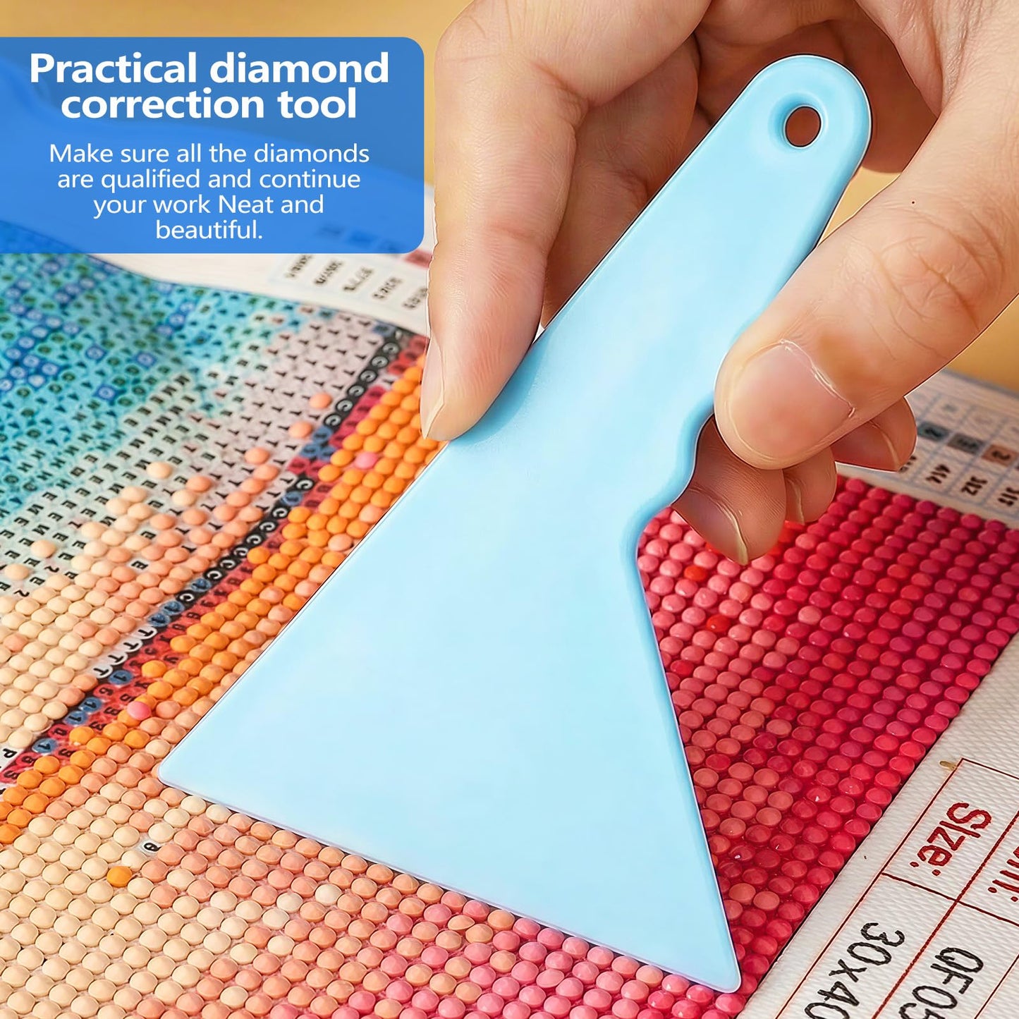MUNORIAY 31Pcs Diamond Painting Accessories,Diamond Art Tray with Lid,Diamond Painting Tools with Anti-Slip Sticky Mat & Painting Pens,Diamond Art Accessories Organizer for Diamond Art Kit for Adults