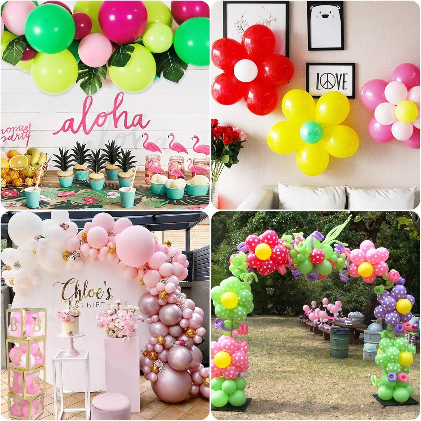 12 Rolls Balloon Arch Tape - 131.2 Feet Tape Strip with Holes, 400 Removable Dots for Party Decorations
