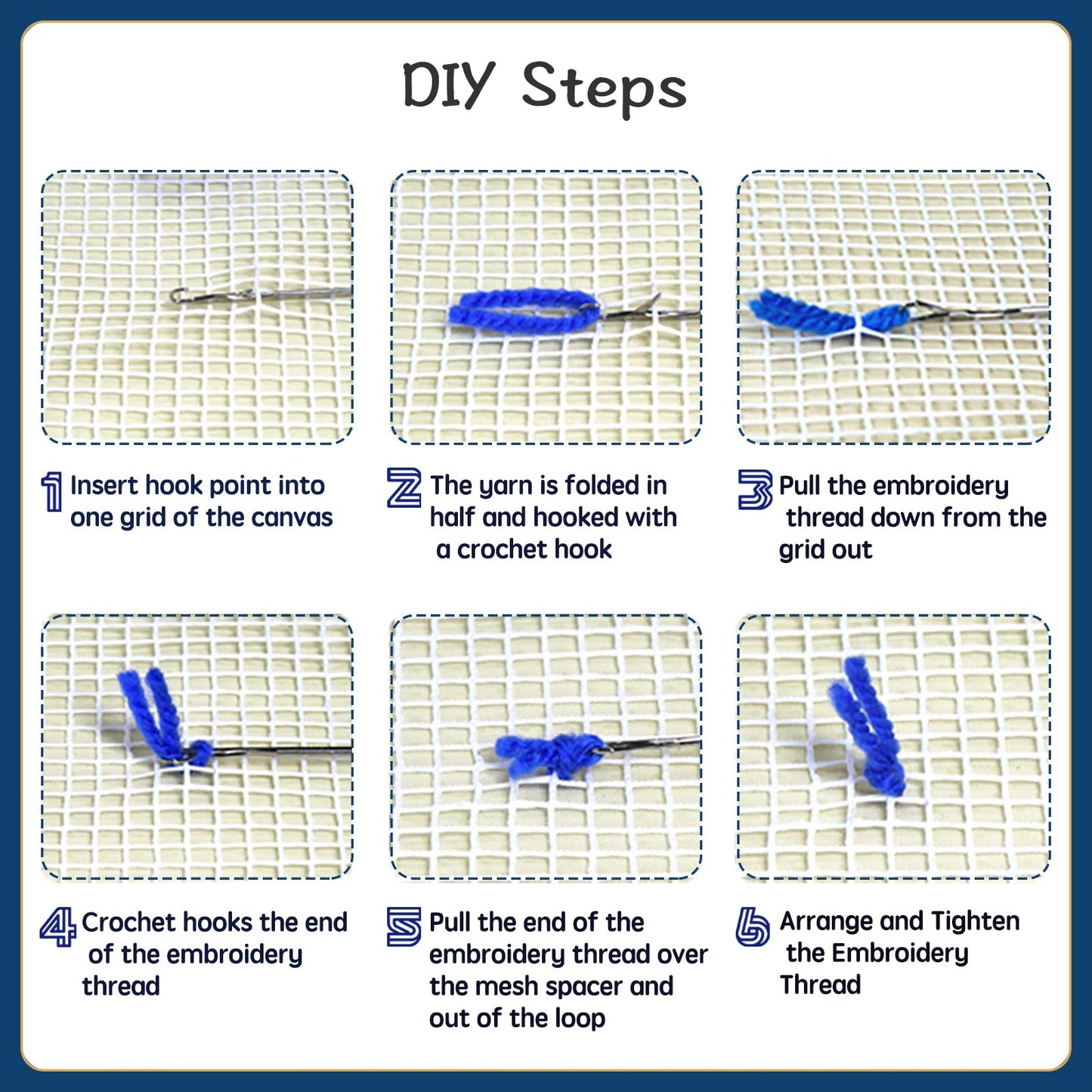 YP Latch Hook Kits for Adults DIY Rug Crafts Arts Carpet for Home Decoration Festival Gifts,20.5" X 15"（Fly to The Moon）