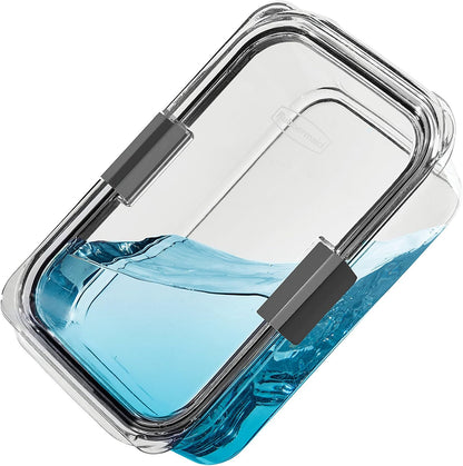 Rubbermaid Brilliance Large Food Storage Container - 9.6 Cup, BPA-Free, Leak-Proof, Clear