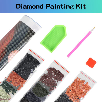 UPABLUNSO Octopus Diamond Painting Kits for Adults Animal Round Full Drill Diamond Dots Paintings for Beginners, 5D Paint with Diamonds Pictures Gem Art DIY Crafts Kits 12x16 Inch