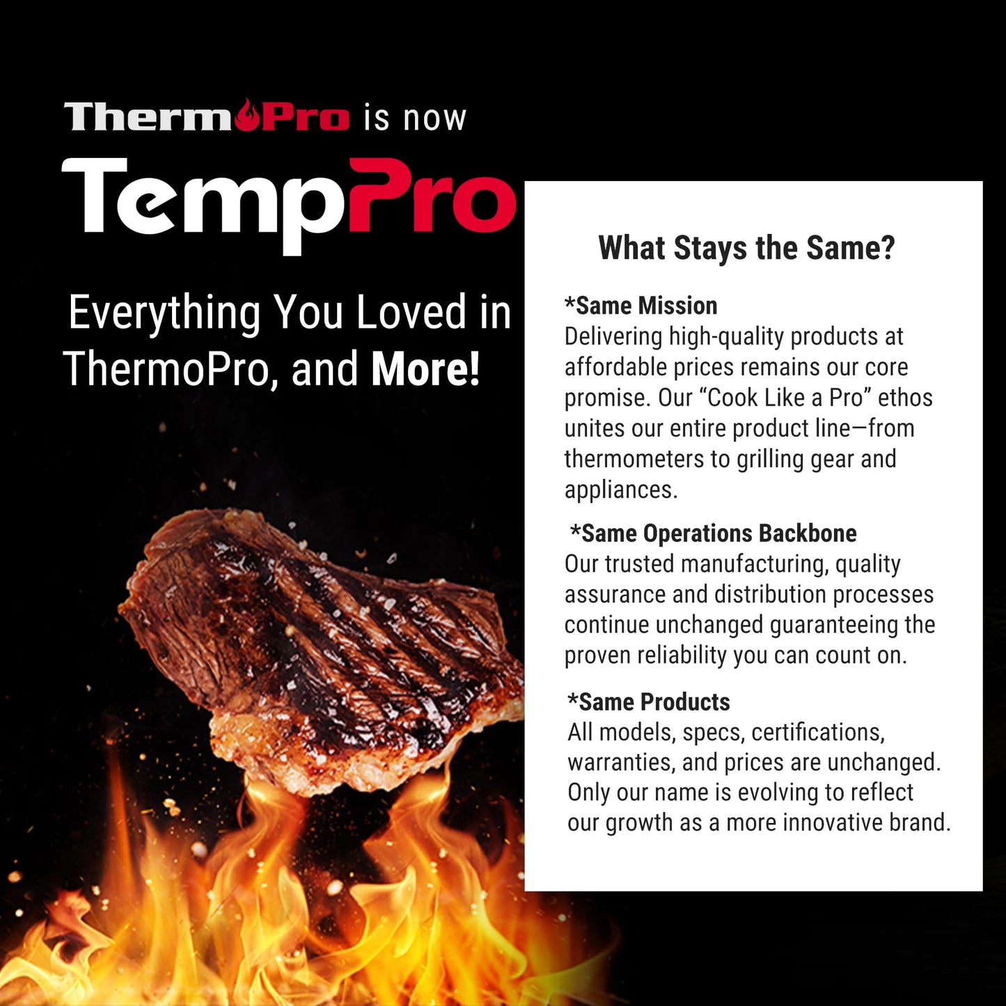 TempPro Digital Meat Thermometer for Cooking and Grilling, BBQ Food Thermometer with Backlight and Kitchen Timer, Grill Temperature Probe Thermometer for Smoker, Oven, Baking,Oil(Previously ThermoPro)