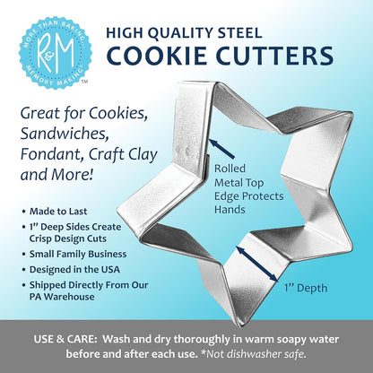 CybrTrayd R&M Rectangle Cookie Cutter, 3.5", Metallic