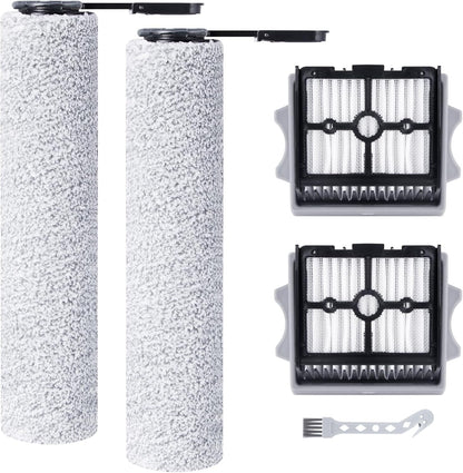 Fixbetter S6/S7 Ultra/S7 Steam/i6 Stretch/i5 Stretch/S9 steam/S9 Roller Brush and HEPA Filter for Tineco Floor One