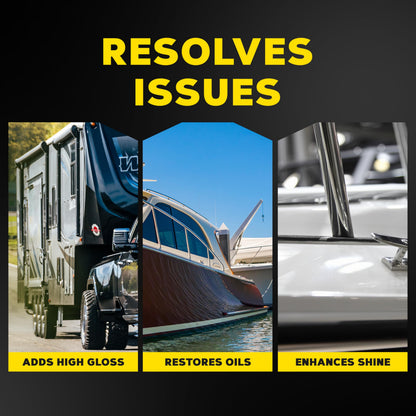 Meguiar's Marine/RV M4516 High Gloss Polish - Professional Grade Boat and RV Polish for a Sleek, High-Shine Finish for Fiberglass & Gel Coat - 16 Oz