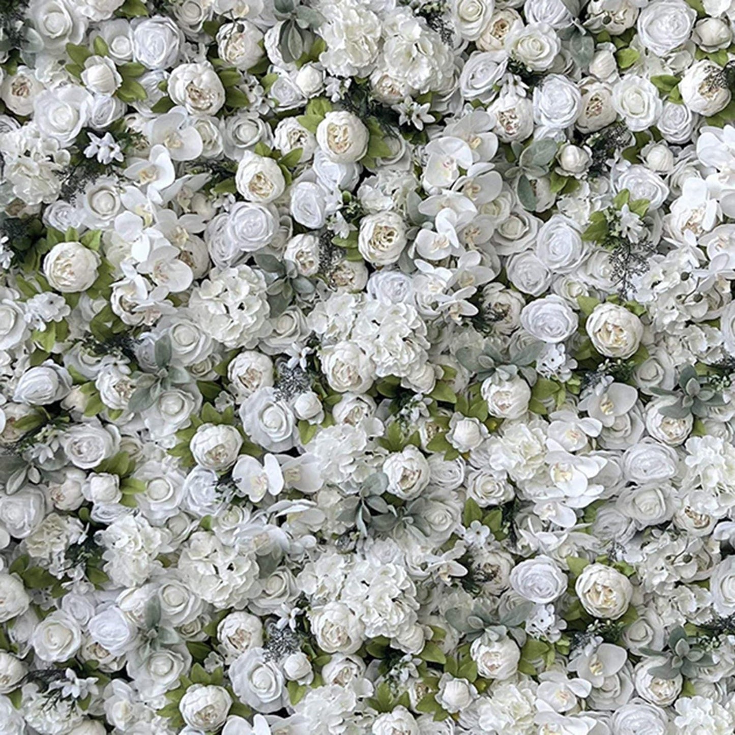 Extra Large Artificial Flower Wall Backdrop Panels,Rose Eucalyptus Handmade Romantic Large Fabric-Based 3D Simulated Flower Wall Background Wall,Wedding Decoration Props Decor,1m*2m/3.28*6.56FT