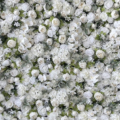 Extra Large Artificial Flower Wall Backdrop Panels,Rose Eucalyptus Handmade Romantic Large Fabric-Based 3D Simulated Flower Wall Background Wall,Wedding Decoration Props Decor,1m*2m/3.28*6.56FT