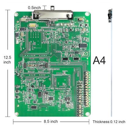 Circuit Board Acrylic Clipboard Cute Clip Board Standard A4 Letter Size 8.5" x 12" Clipboards Decorative for Nurse Worker Office