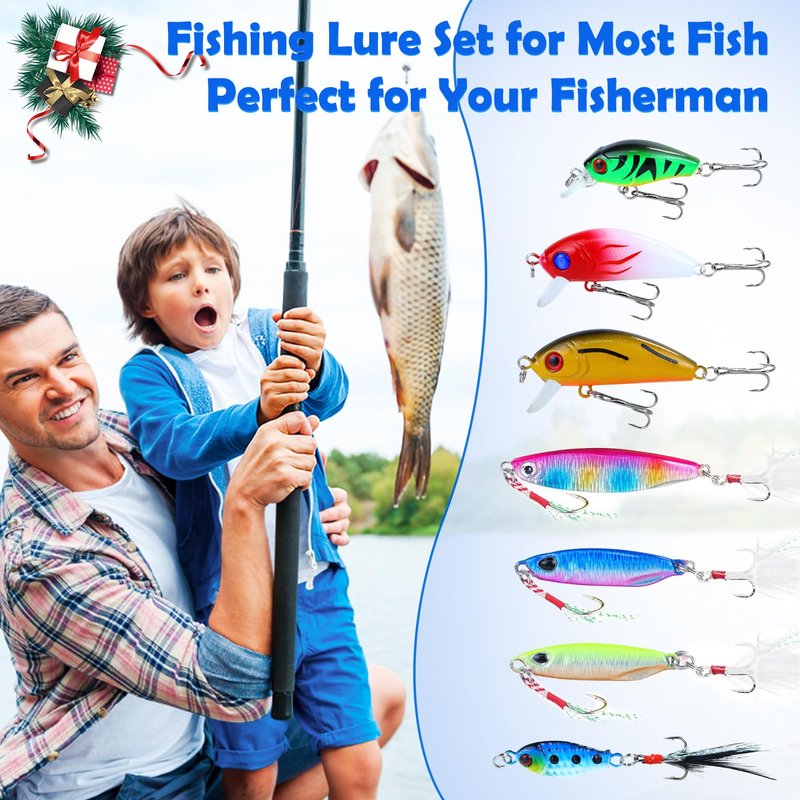 Fishing Advent Calendar 2025 for Teen Boys Adult Fisher Men Fishing Lures Advent Calendar 2025 for Christmas Countdown Adv ent Fishing Gear Cale ndar 2025 Christmas Gifts for Teens Men