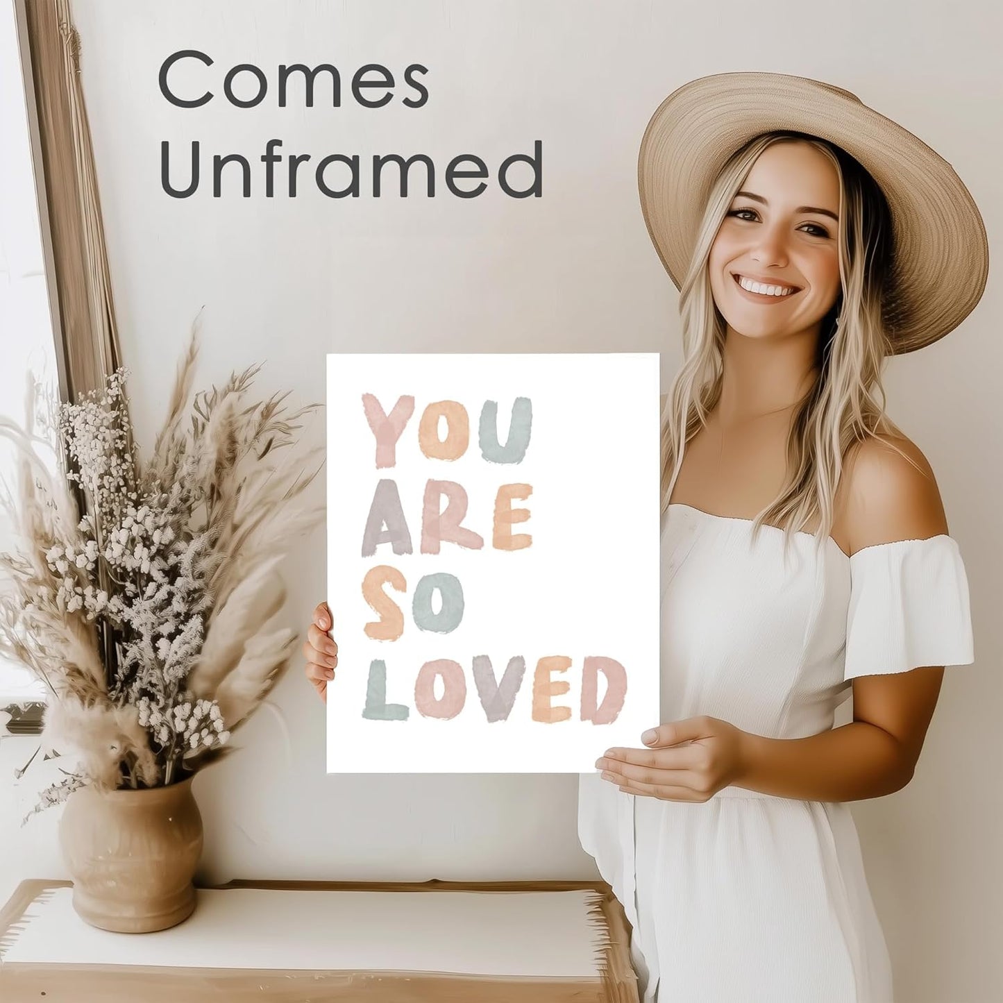 8x10 DREAM BIG PRINTABLES You Are So Loved Art Print - (Unframed) | Kids Wall Decor for Bedrooms, Classrooms