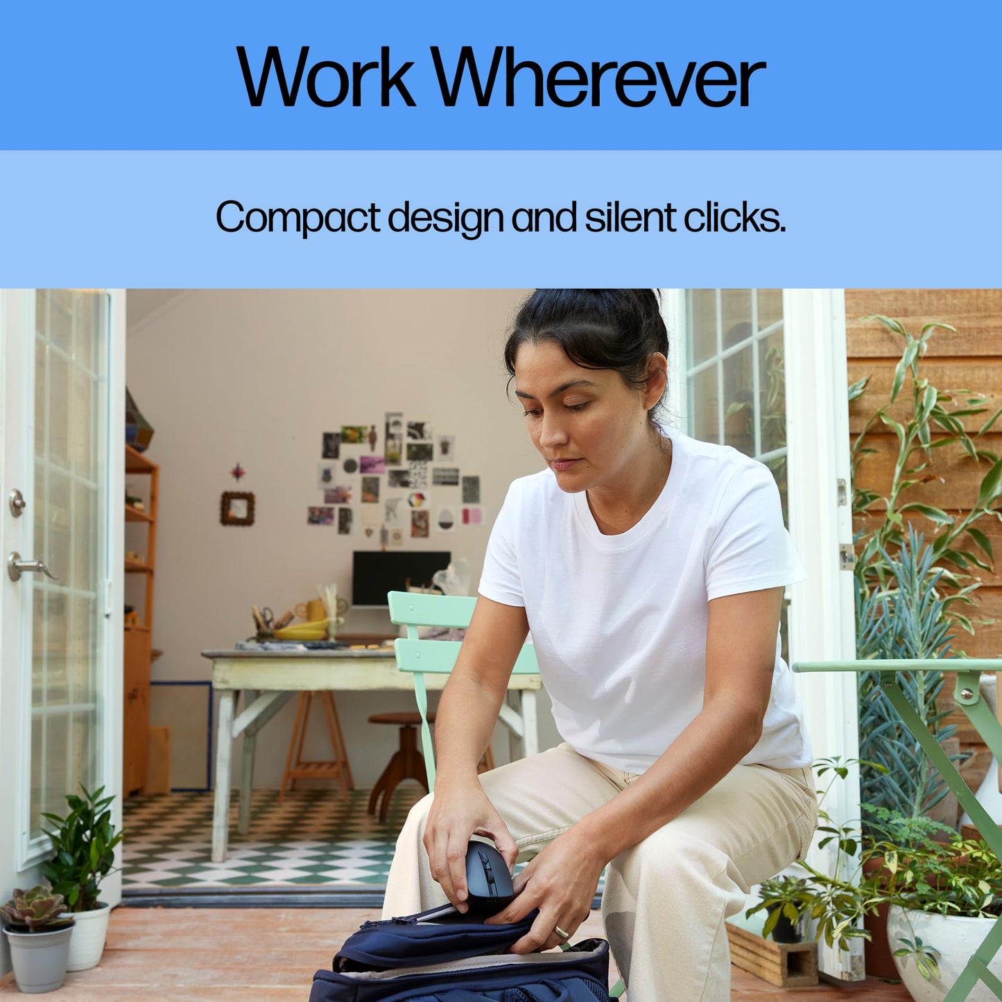 HP Wireless Silent 280M Mouse - Ergonomic Right-Handed Design, 18 Month Battery Life, and 2.4GHz Reliable Connection - Works for Computers and Laptops - Far Quieter Clicks than Most Mice,Black