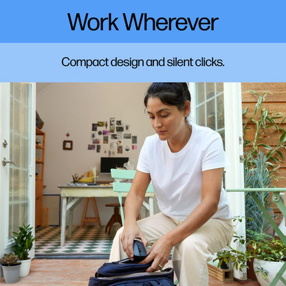 HP Wireless Silent 280M Mouse - Ergonomic Right-Handed Design, 18 Month Battery Life, and 2.4GHz Reliable Connection - Works for Computers and Laptops - Far Quieter Clicks than Most Mice,Black