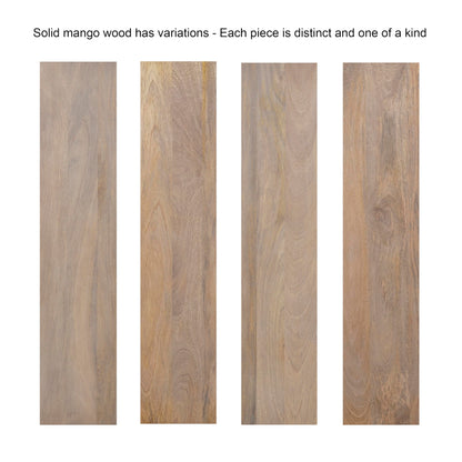 Kate and Laurel Eastmont Rectangle Wood Coffee Table; 46 x 22 x 17; Light Natural; Large Mid-Century Wooden Living Room Table with Stylish Tapered Legs and Adjustable Feet