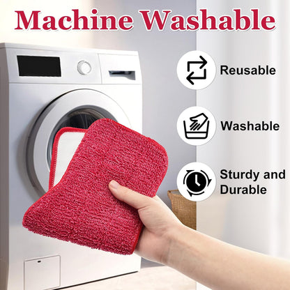 6 Pack 7 1,Reusable Steam Mop Pads Compatible with Schenley Steam Mop Cleaner,Microfiber Steam Mop Replacement Pads