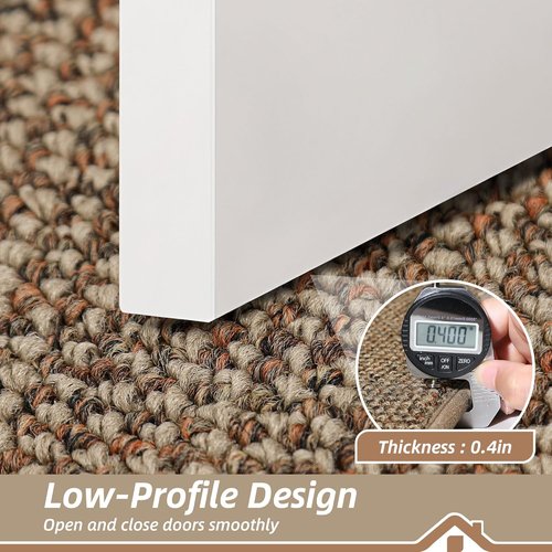 BEQHAUSE Dirt Trapper Door Mat - Non-Slip, Washable, Absorbent 32" x 72" Beige Entrance Mat