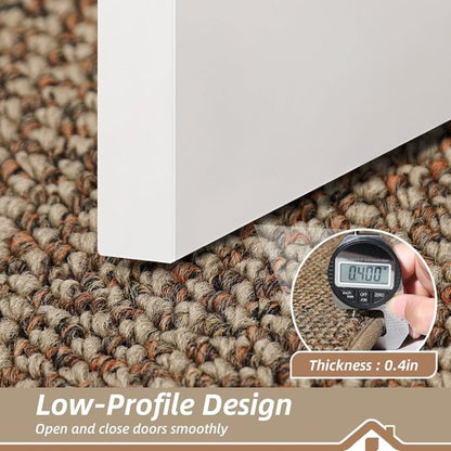 BEQHAUSE Dirt Trapper Door Mat - Non-Slip, Washable, Absorbent 32" x 72" Beige Entrance Mat