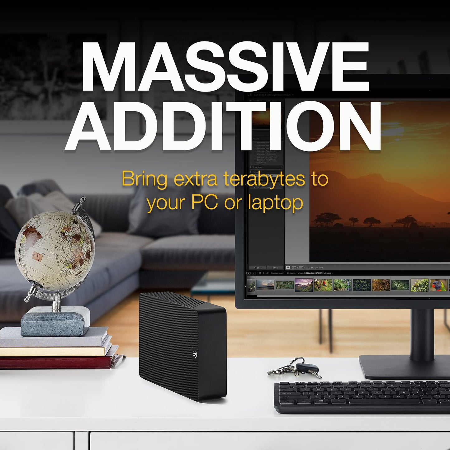 Seagate Expansion Desktop 20TB, Externe Harde Schijf, 3.5", PC & Laptop, USB 3.0, Data Rescue Service (STKP20000400)