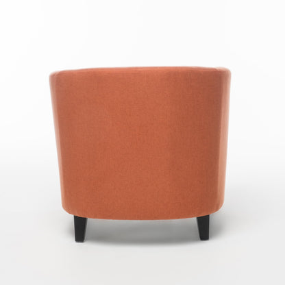 Christopher Knight Home Club Chair Accent Armchair for Living Room Bedroom and Office 30 Inch Deep Modern Lounge Seating, Orange