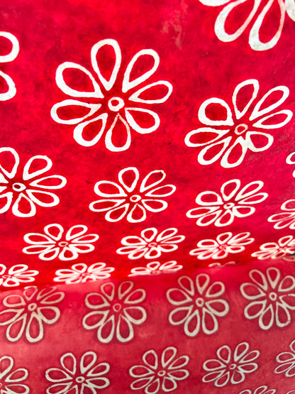 Flower Paper, Gift Wrapping, Batik Handmade Paper, Pattern Paper for Crafts, Natural Handmade Paper, Gift Wrapper, Scrapbooking Supplies, Origami Paper, Luxury Journals Paper, handmade paper crafting