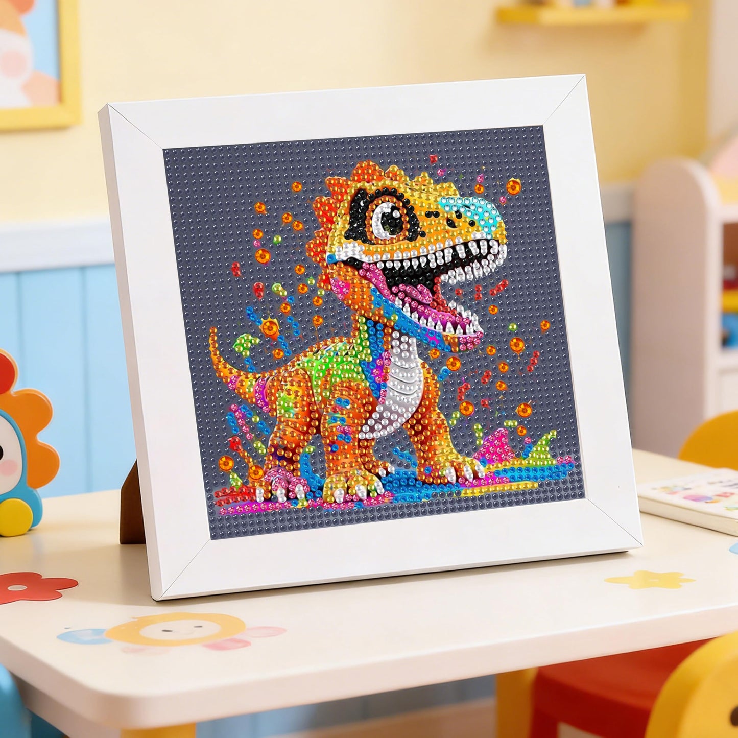 Yunruily 6 Pack Diamond Art Kits for Kids - Animals 5D Diamond Painting,Diamond Painting for Kids 6 10 12 for Kids Children Birthday,Christmas for Gifts and Home Wall Decor 6x6inch