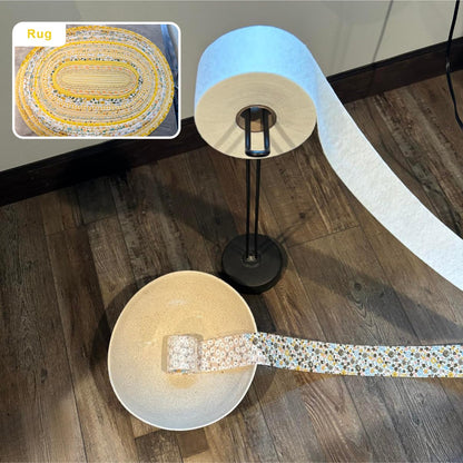 3 Rolls Jelly Roll Batting Strips for Rugs 2 1/4 in Cotton Blend Batting on a Roll Total 150 Yards Quilt Batting by a Roll Batting for Upholstery Cotton Rolls for Jelly Roll Throw Rug