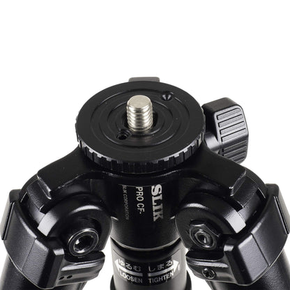 SLIK Pro CF-733 3-Section 65.5" Carbon Fiber Tripod Black (615-924)