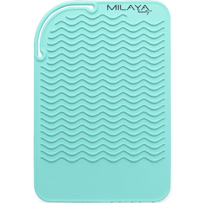 Heat Resistant Mat - Curling Iron Holder - Straightener pad - Flat Iron Holder - Silicone Mat for Hair Tools - Hot Tool Mat - Salon Tools - Hot Iron Holster - Vanity Mat - Vanity Accessories for Women