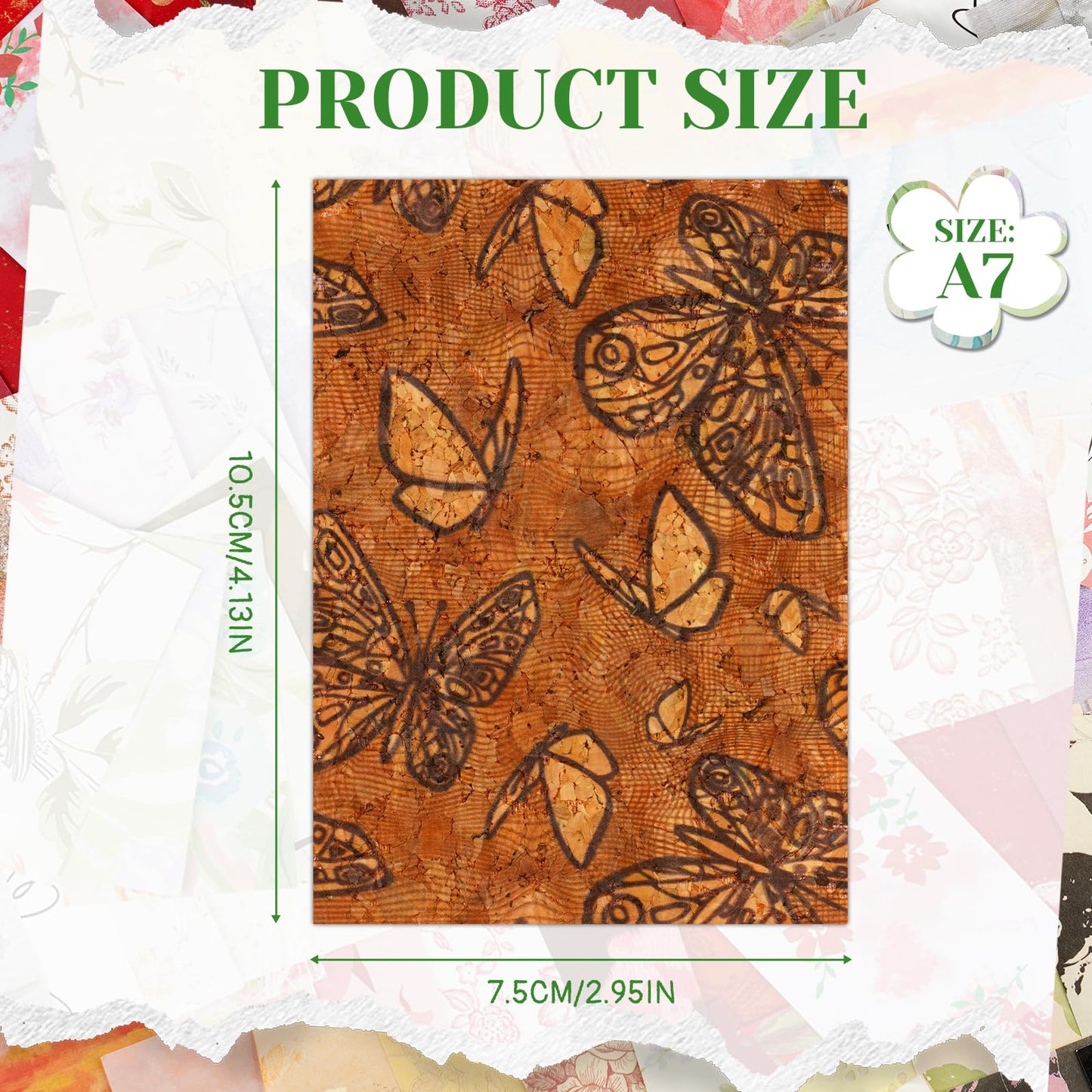 208 Sheets Scrapbook Paper Set, 12 Mixed Colors Floral Craft Paper, Scrapbooking Supplies for Scrapbooking Journaling, Planners, Card Making, Decoupage, 4.13x2.95 Inch