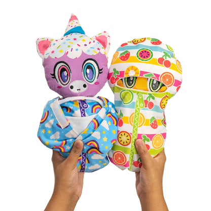 Scentco OMG Snuggle Me! Bedtime Buddies (Sleeping Bag Series), Scented Surprise Collectible 10 inch Plush Toys (Mystery Blind Bag)