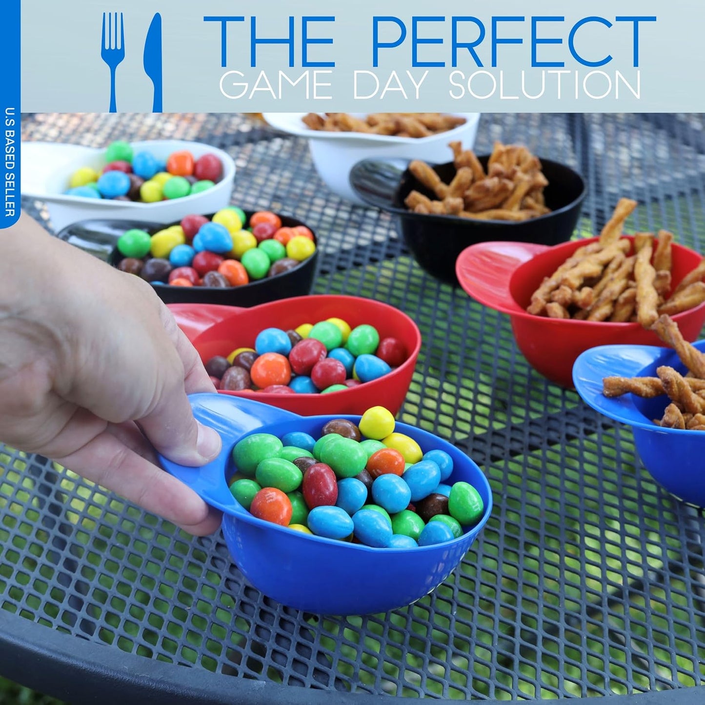 Lot45 Mini Baseball Helmet Ice Cream Snack Bowls, 12pc 8oz Blue Baseball Dessert Cups for Parties and Games