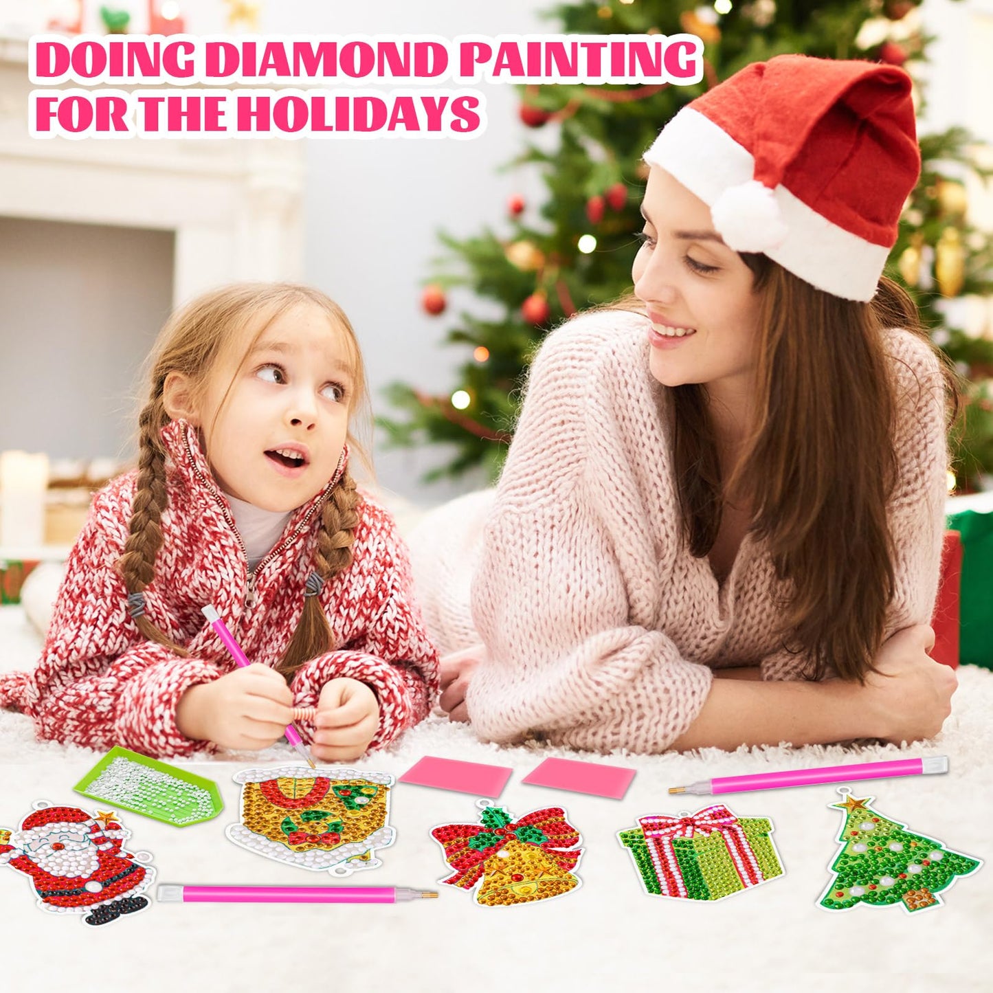 SYWHXY 30PCS Diamond Art Painting Tools 5D Diamond Art Wax Accessories with 10 Drill Pen Grip Tray, Diamonds Painting Kits for Kids Adults DIY Paintings Crafts