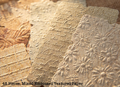 168 Sheets Scrapbook & Embossed Textured Paper Assorted Set - 6 Pack Mixed Special Papers for Scrapbooking Planner Bullet Junk Journal Supplies Collage Card Embellishment 2.4x3.2, 3.4x4.9 Inch