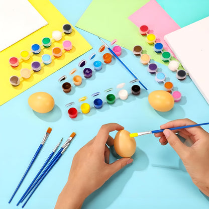 Timgle 560 Pcs Mini Acrylic Paint Set for Kids 40 Set 12 Colors Washable Paint Strips Bulk 40 Flat Painting Brushes 40 Pointed Brushes Graduation Gift for Adult Classroom Birthday Party(2ML)