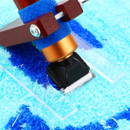 Chumia Shearing Guide for Carpet Trimmer Rug Trimmer Guide Solid Wood Acrylic Rug Tufting Supplies to Keep Your Carpet Surface Uniform