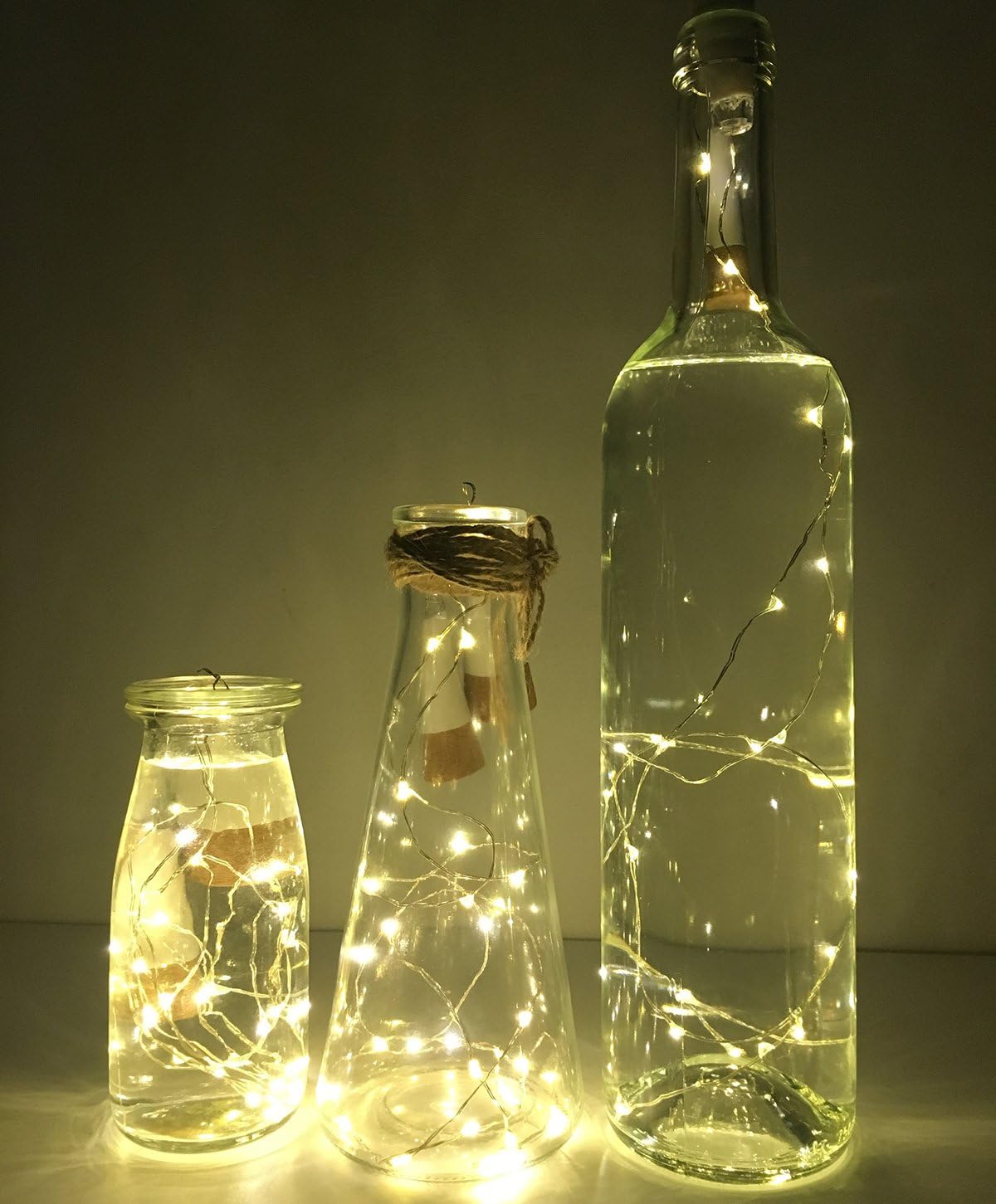 NeoJoy Rechargeable Wine Bottle Lights, LED Cork Lights USB Fairy String Lights for Parties Decoration