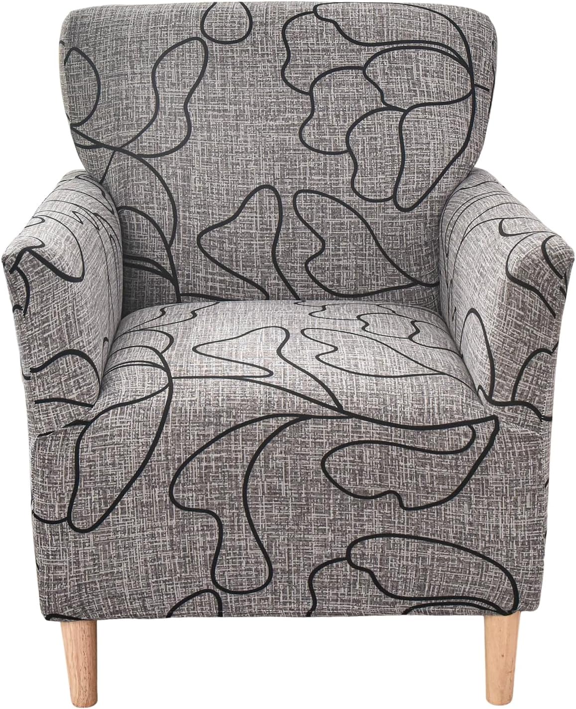 1-Piece Sofa,B64 CRFATOP Stretch Modern Banquet Armchair Slipcover Accent Chair Covers with Arms Soft Chair Slipcovers