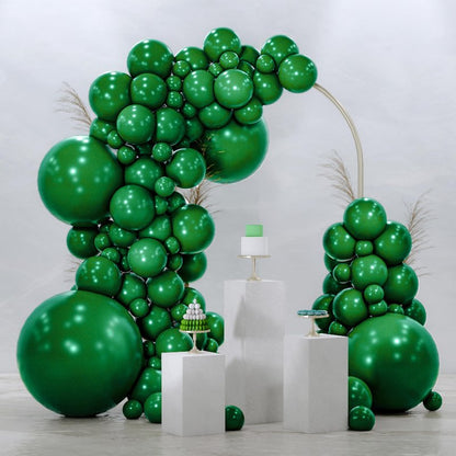 PartyWoo Dark Green Balloons 99pcs Different Sizes of 36 18 12 10 5 Inch Emerald Hunter Forest Green Balloon Arch Kit for Birthday Christmas Graduation Dinosaur Jungle Party Decorations Green-Y56