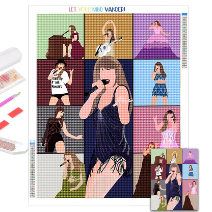 LETISH 5D Diamond Painting for Adults,DIY Diamond Painting Kits,Diamond Painting Kit Art for Wall Home Decor Arts Craft (P 15.75x19.68)