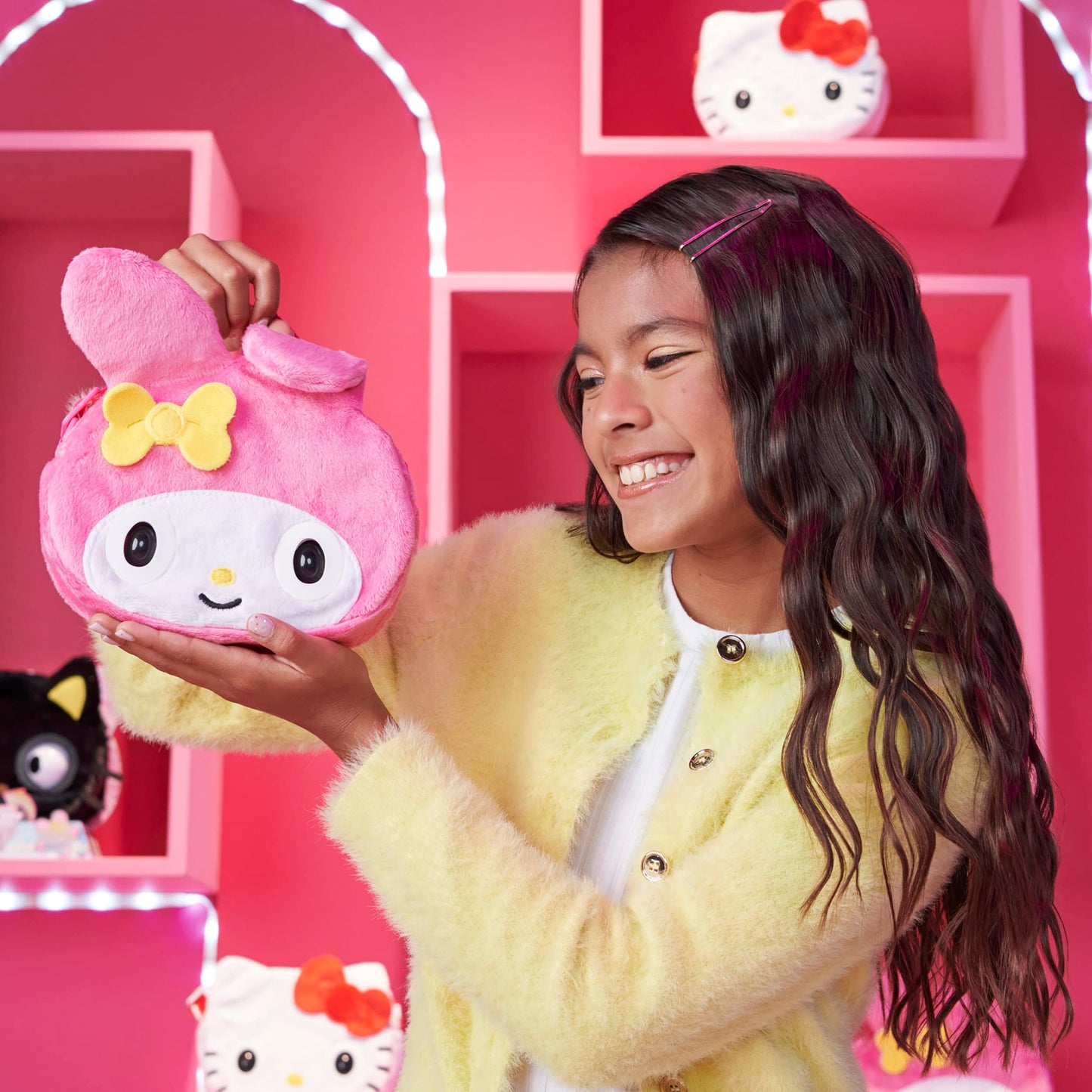 Purse Pets, Sanrio Hello Kitty and Friends, My Melody Interactive Pet Toy & Crossbody Kawaii Purse, Over 30 Sounds & Reactions, Girls & Tween Gifts