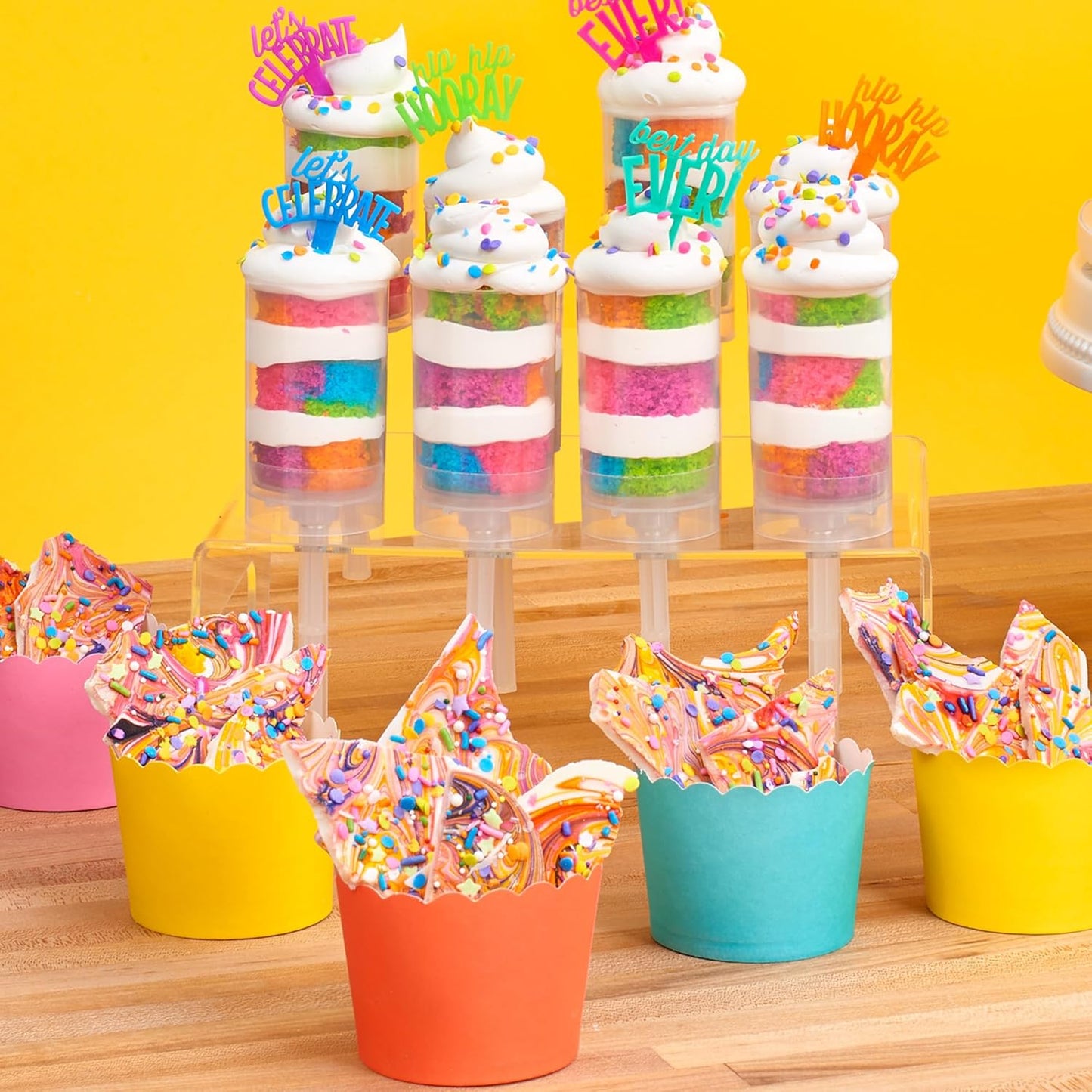 DecoPac Blue Scalloped Baking Cups, 50 Count, Perfect for Delicious Cupcakes, Oven Safe Cases