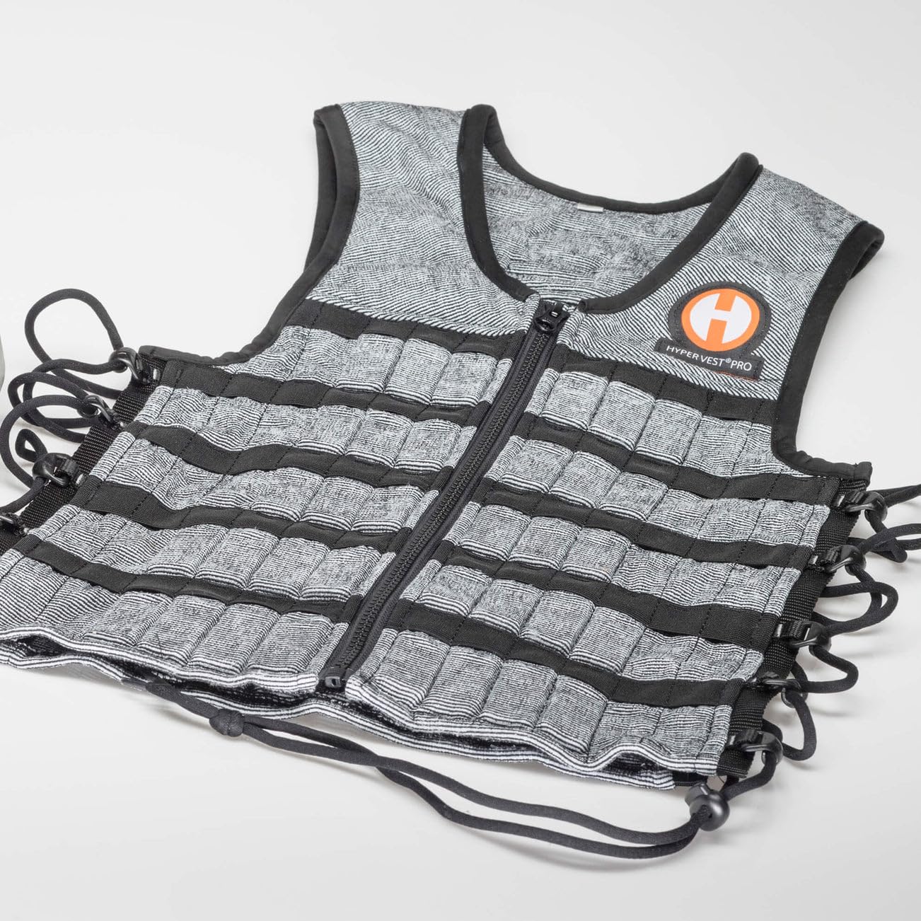 Hyperwear Hyper Vest PRO Adjustable Weighted Vest for Men and Women — Running, Walking, HIIT, Bone Density & Osteoporosis Exercise — No-Bounce Steel Micro-Weights, Slim Fit - Small Size, Gray, 10 lb