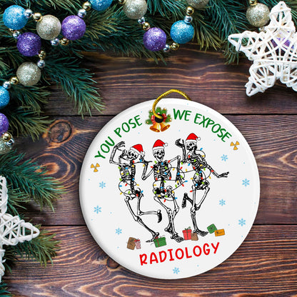 Radiology Christmas Ornament, X-Ray Human Skeletal Ornaments for Xmas Tree, Radiology Technologist - X Ray Technician Ornament Keepsake, Appreciation Gifts for Xray Techs MRI CT Ultrasound Technician