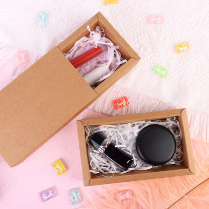 26 PCS Rectangle Drawer Kraft Boxes Small Crafts Cardboard Present Boxes Present Packaging Boxes for Party Favor Treats, Candy and Jewelry Crafts, 6.5 x 3.7 x 1.6 inch (Brown)