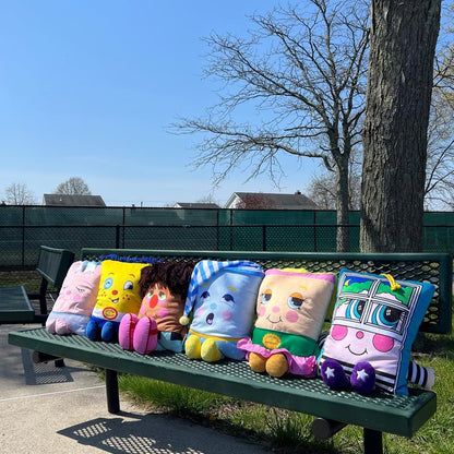Pillow People: PJ Sandman Plush - 2-in-1 Toy & Pillow, 80's Nostalgic Plush Pal Reimagined, Soft Stuffed Rectangular Character, Cozy Nap & Play Design