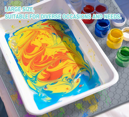 Large Silicone Craft Mat with Raised Edges for Resin Art & Epoxy Projects | Heat-Resistant Non-Slip Surface, Spill Containment Walls, Easy-Clean Design